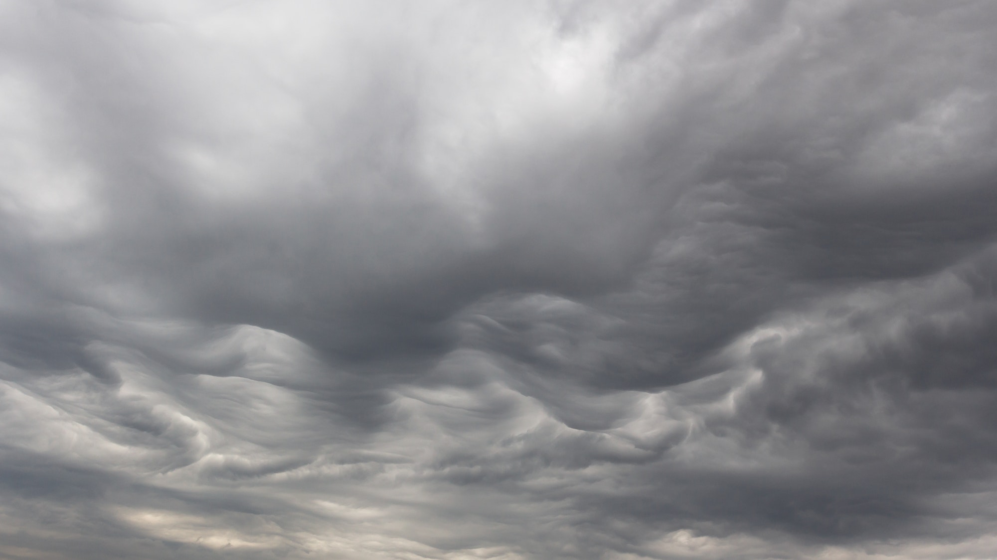Rainy cloudy sky